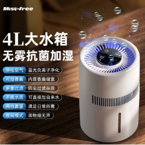 无雾加湿器家用蒸发办公室 USB桌面大容量空气净化加湿器